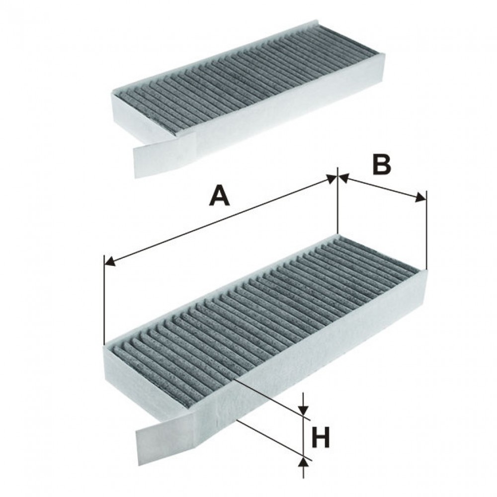 Филтър купе с активен въглен FILTRON K 1328A-2x