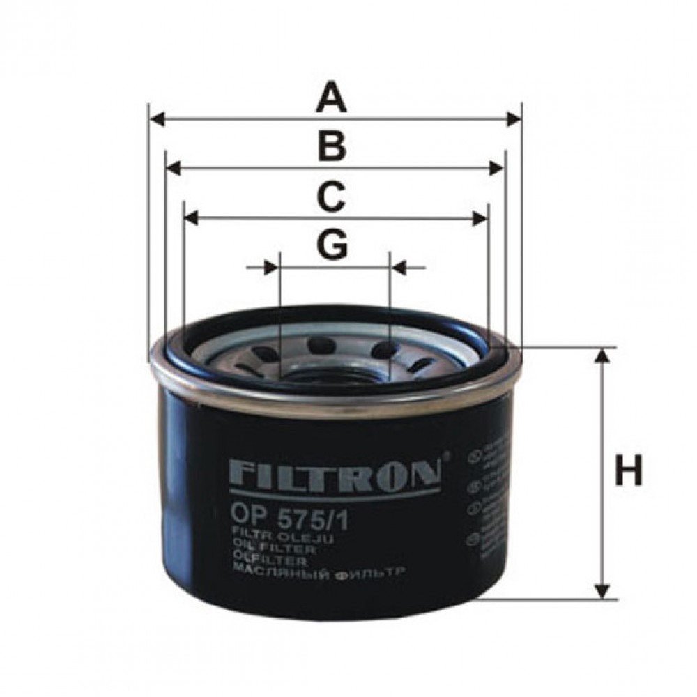 Маслен филтър FILTRON OP 575/1 Маслен филтър FILTRON OP 575/1