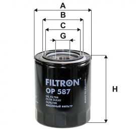 Маслен филтър FILTRON OP 587 Маслен филтър FILTRON OP 587