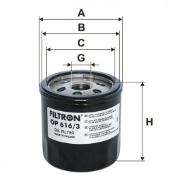 Маслен филтър FILTRON OP 616/3 Маслен филтър FILTRON OP 616/3