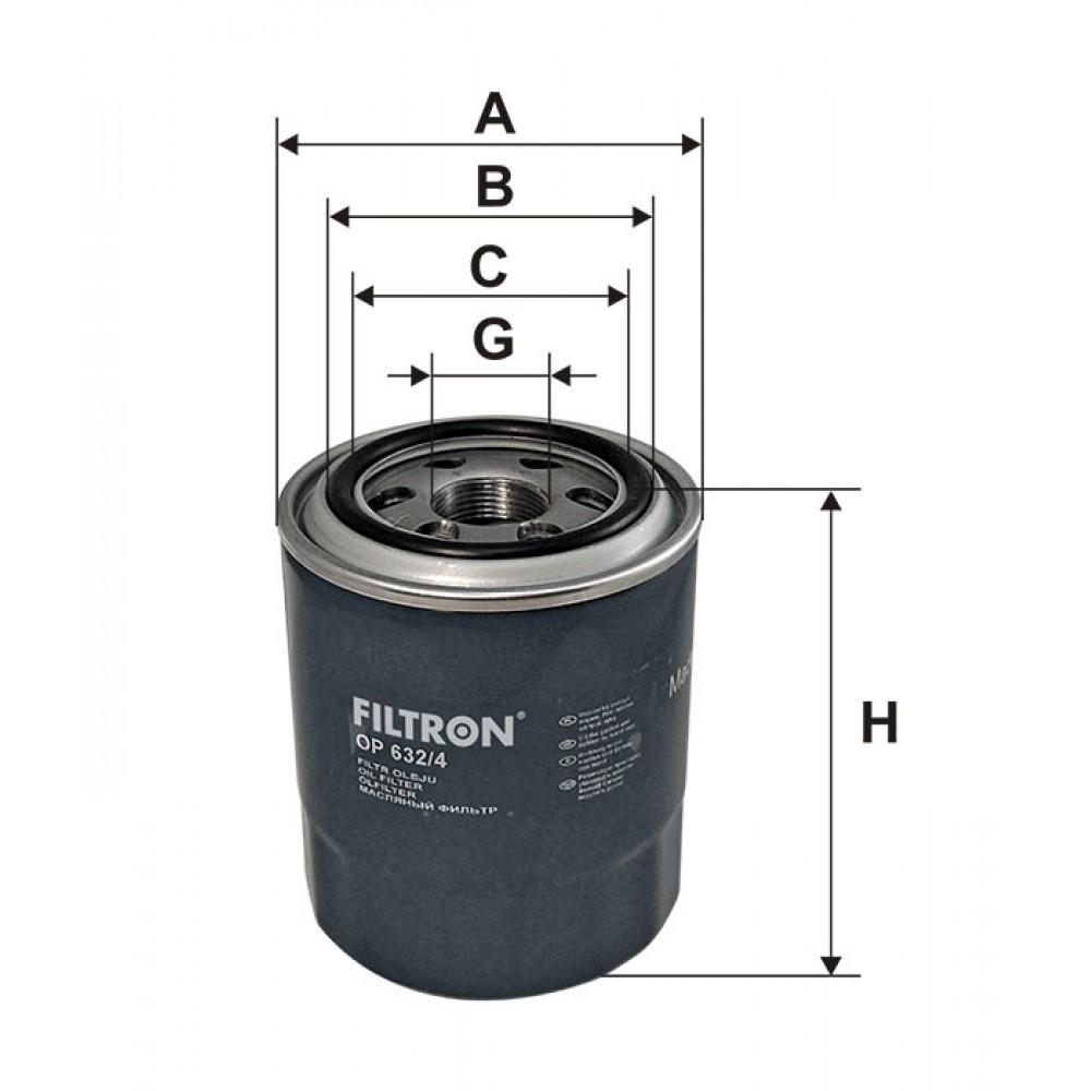 Маслен филтър FILTRON OP 632/4 Маслен филтър FILTRON OP 632/4