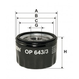 Маслен филтър FILTRON OP 643/3 Маслен филтър FILTRON OP 643/3