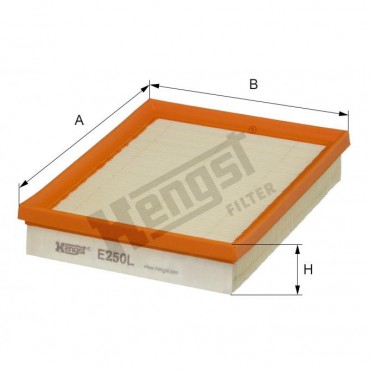 Въздушен филтър HENGST E250L