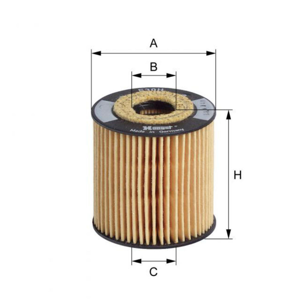 Маслен филтър HENGST E30H D51