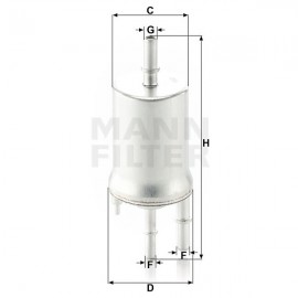 Горивен филтър Mann-Filter WK 6015