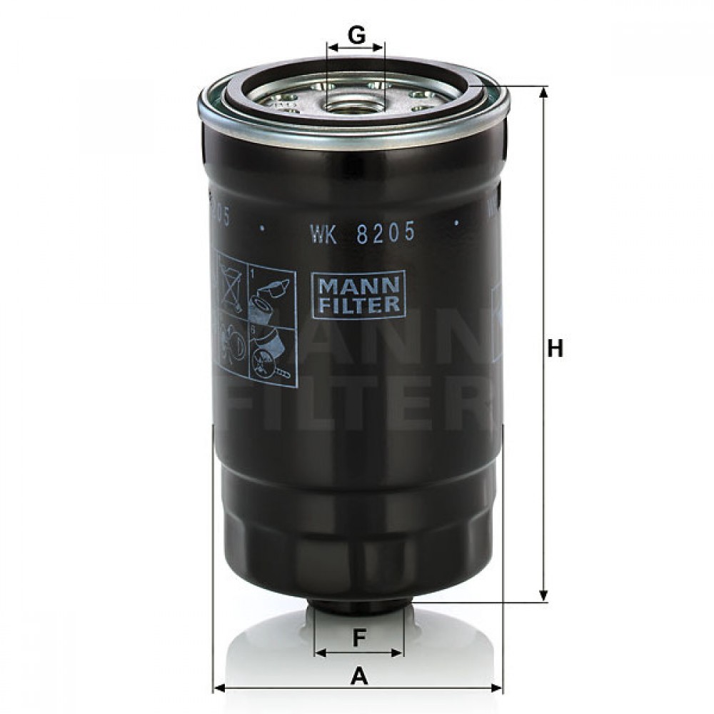 Горивен филтър Mann-Filter WK 8205