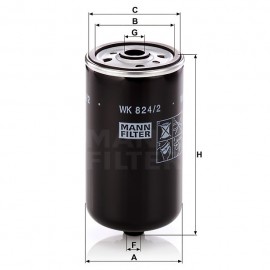 Горивен филтър Mann-Filter WK 824/2