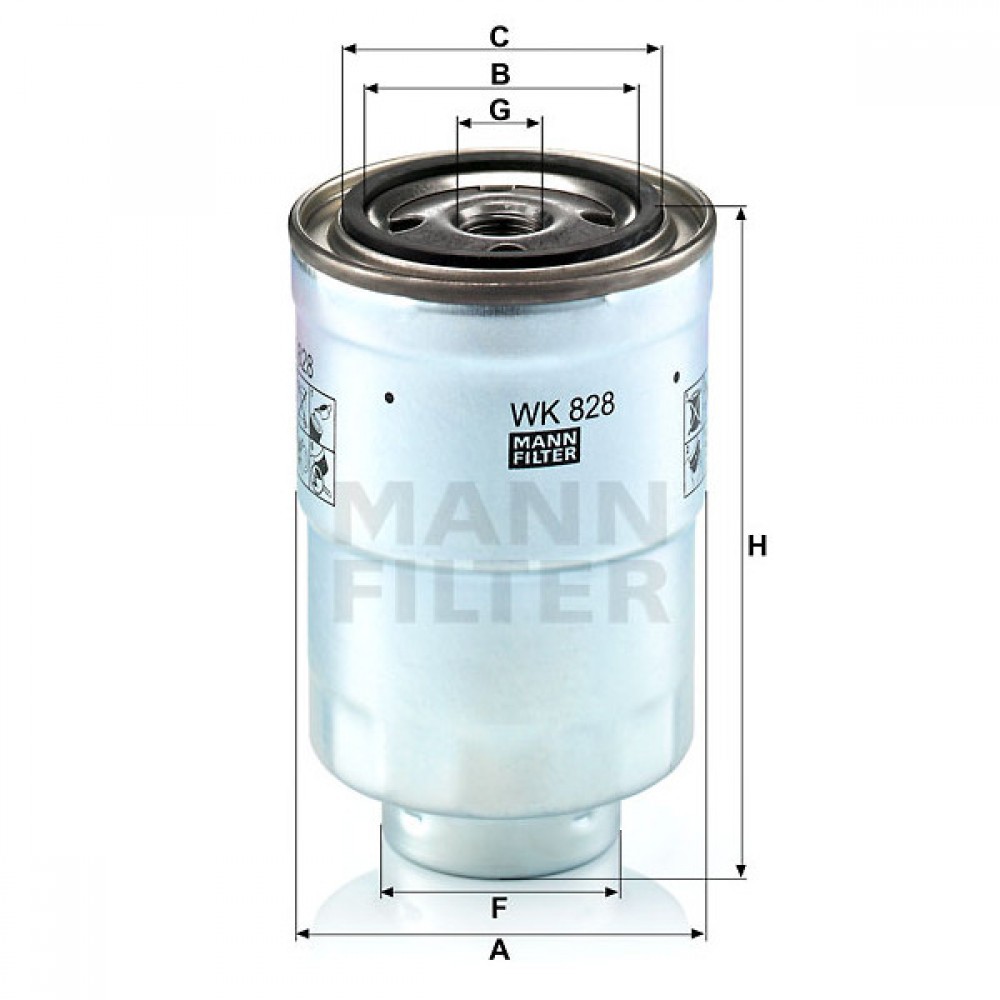 Горивен филтър Mann-Filter WK 828 x