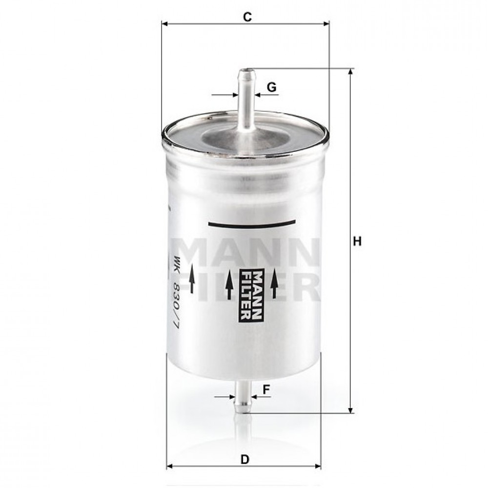 Горивен филтър Mann-Filter WK 830/7