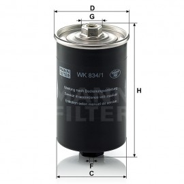 Горивен филтър Mann-Filter WK 834/1