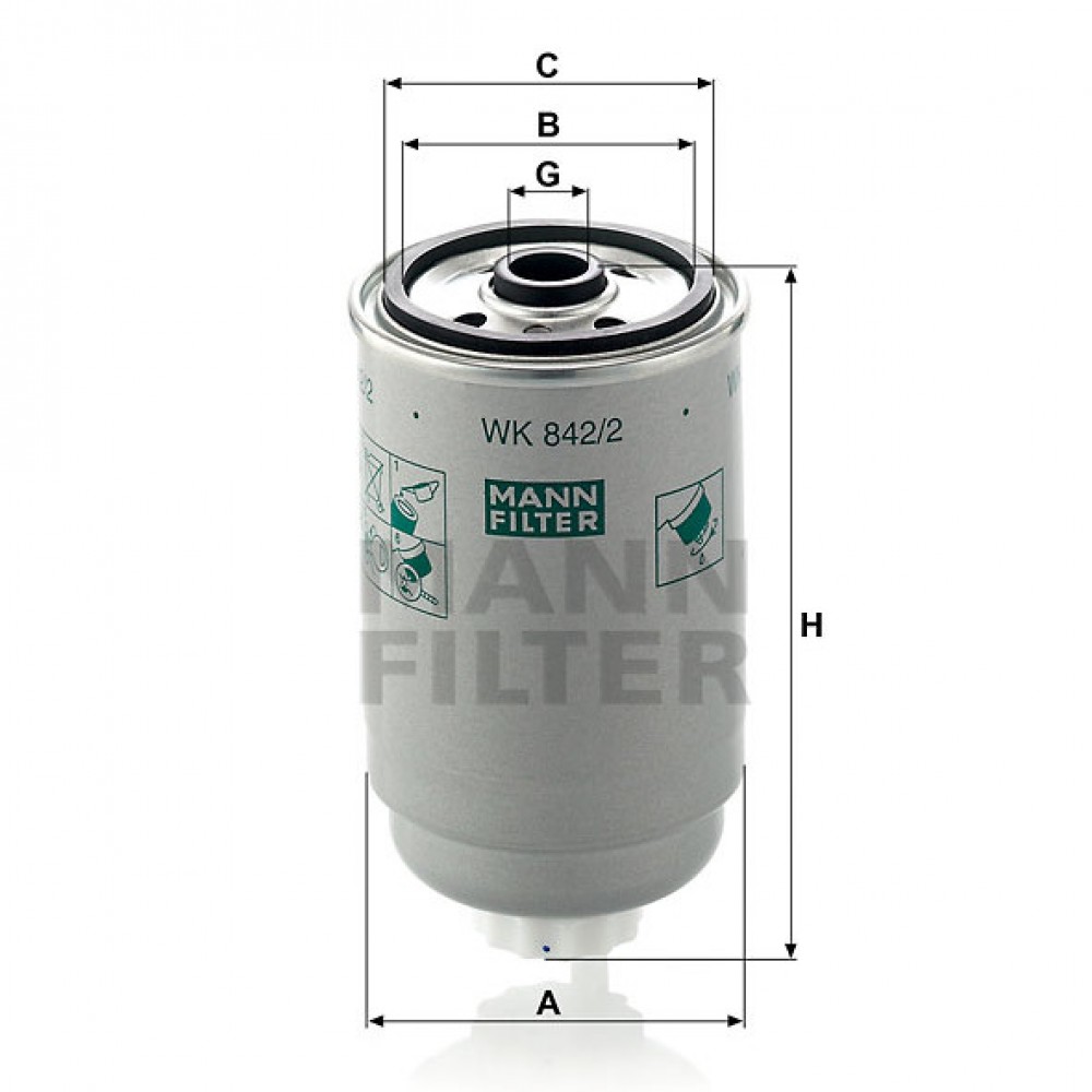 Горивен филтър Mann-Filter WK 842/2