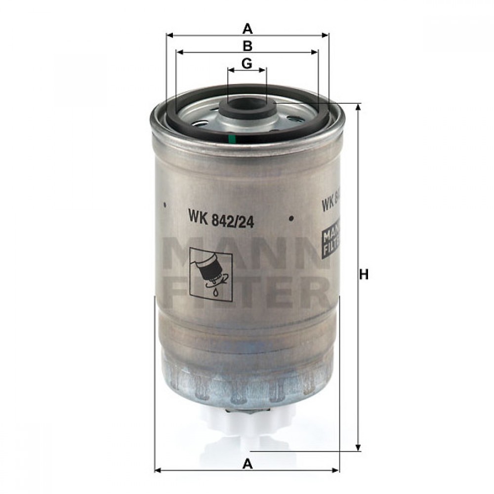 Горивен филтър Mann-Filter WK 842/24