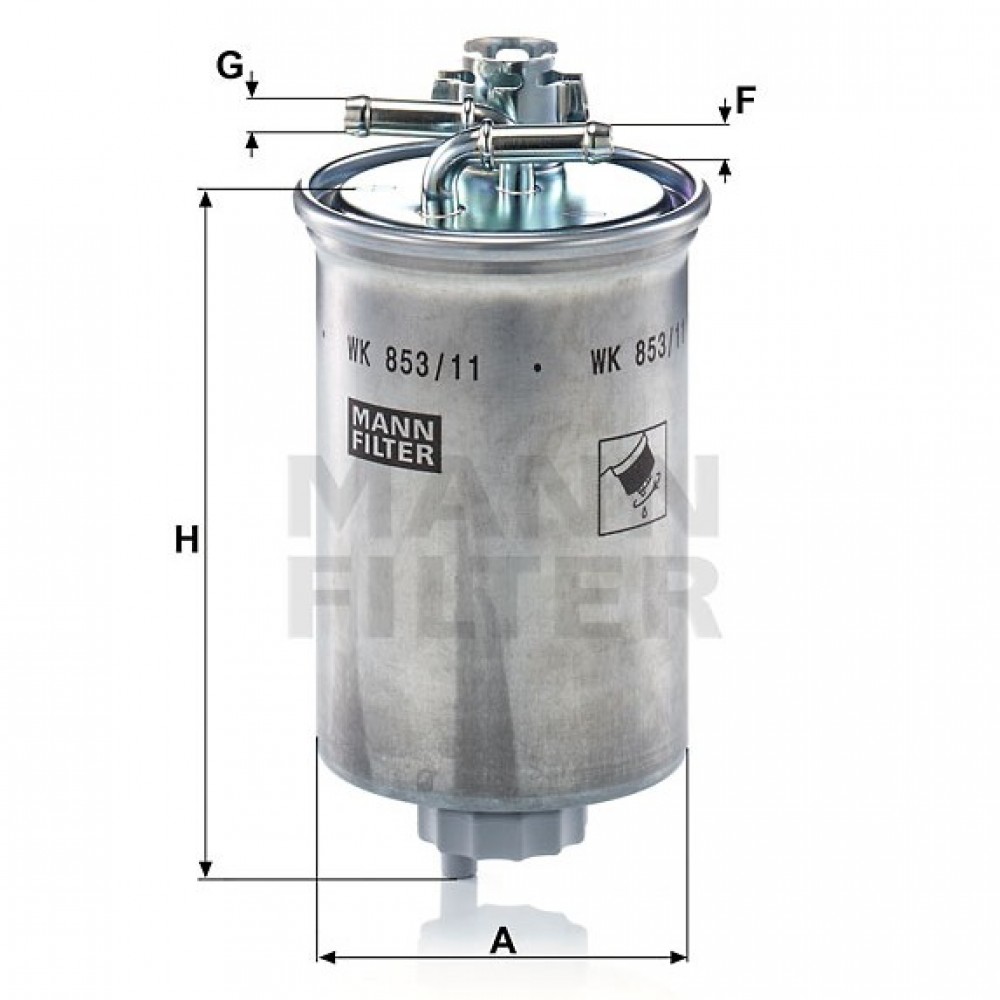 Горивен филтър Mann-Filter WK 853/11