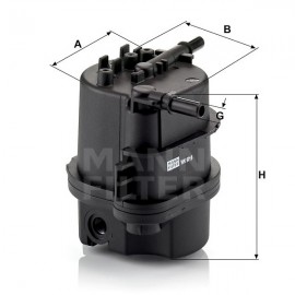 Горивен филтър Mann-Filter WK 9015 x