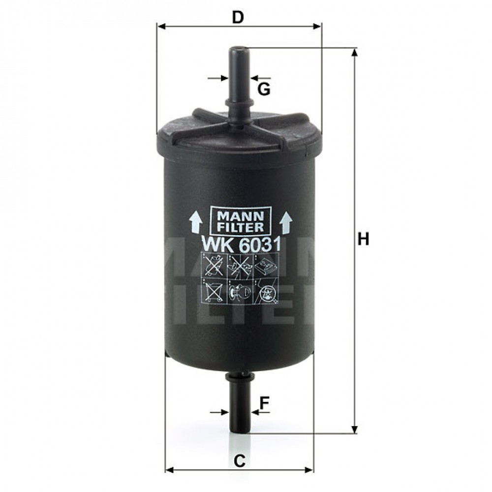 Горивен филтър Mann-Filter WK 6031