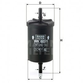Горивен филтър Mann-Filter WK 6031