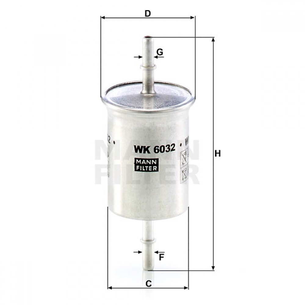 Горивен филтър Mann-Filter WK 6032