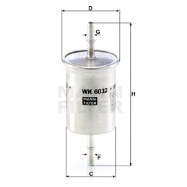 Горивен филтър Mann-Filter WK 6032