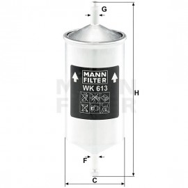 Горивен филтър Mann-Filter WK 613
