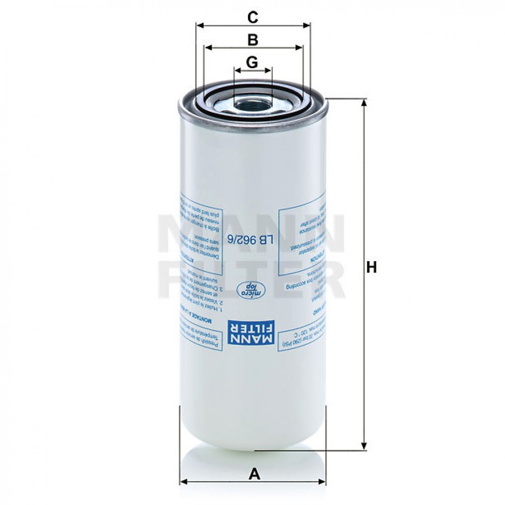 Маслен сепаратор Mann-Filter LB 962/6