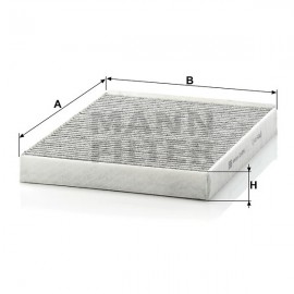 Филтър купе с активен въглен Mann-Filter CUK 2842