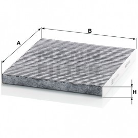 Филтър купе с активен въглен Mann-Filter CUK 23 009