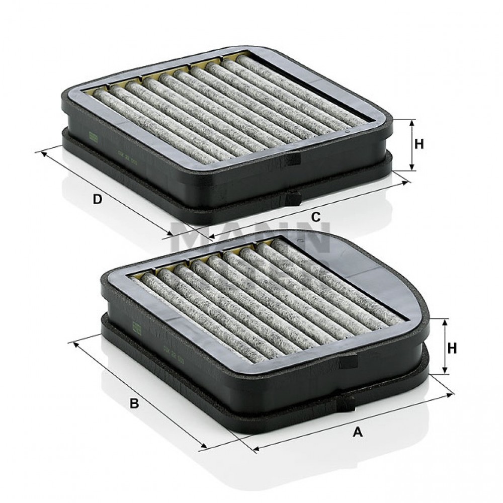 Филтър купе с активен въглен Mann-Filter CUK 22 000-2