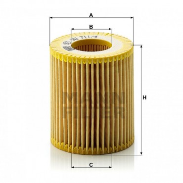 Маслен филтър Mann-Filter HU 711/4 x