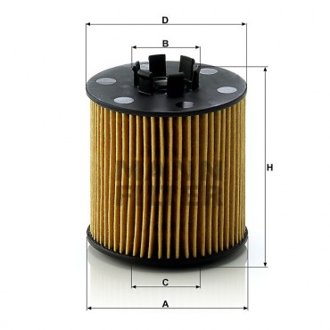 Маслен филтър Mann-Filter HU 712/6 x