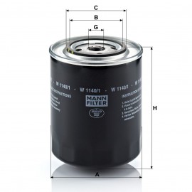 Маслен филтър Mann-Filter W 1140/1