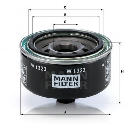 Маслен филтър Mann-Filter W 1323