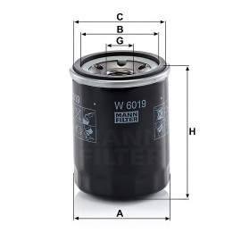 Маслен филтър Mann-Filter W 6019