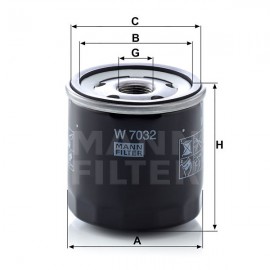 Маслен филтър Mann-Filter W 7032