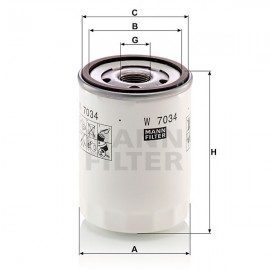 Маслен филтър Mann-Filter W 7034