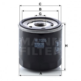 Маслен филтър Mann-Filter W 7035