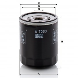 Маслен филтър Mann-Filter W 7063