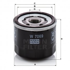 Маслен филтър Mann-Filter W 7069