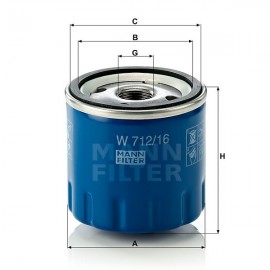 Маслен филтър Mann-Filter W 712/16