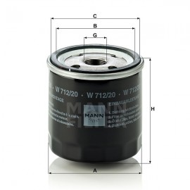 Маслен филтър Mann-Filter W 712/20