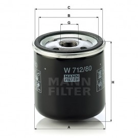 Маслен филтър Mann-Filter W 712/80