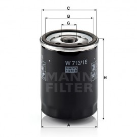 Маслен филтър Mann-Filter W 713/16