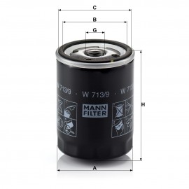 Маслен филтър Mann-Filter W 713/9