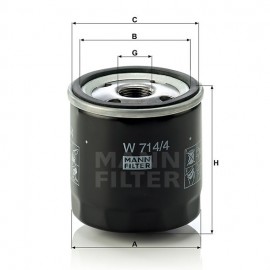 Маслен филтър Mann-Filter W 714/4