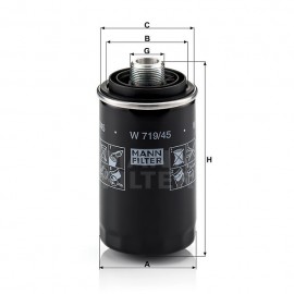 Маслен филтър Mann-Filter W 719/45