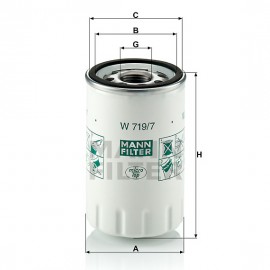 Маслен филтър Mann-Filter W 719/7