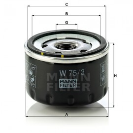 Маслен филтър Mann-Filter W 75/3
