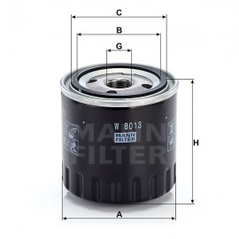 Маслен филтър Mann-Filter W 8013