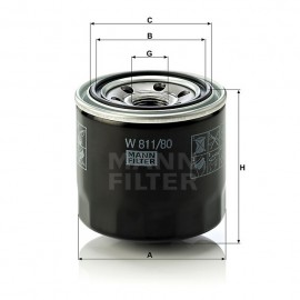 Маслен филтър Mann-Filter W 811/80
