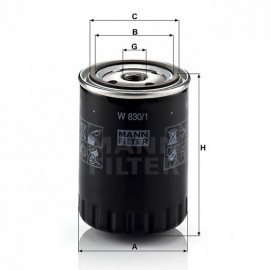 Маслен филтър Mann-Filter W 830/1