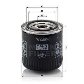 Маслен филтър Mann-Filter W 920/45